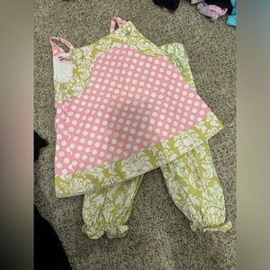 {SWEET TEA} Floral Polka Dot Matching Set